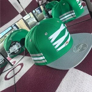Green University of Hawaii Lacer Snapback Hat with Rainbow detail